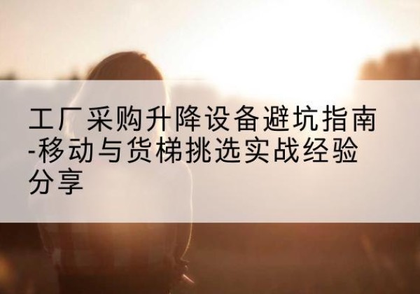 清原移动式升降机怎么选-工厂采购升降设备避坑指南-移动与货梯挑选实战经验分享